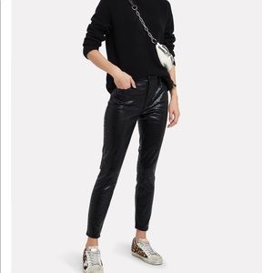 Frame Black Croc Jeans